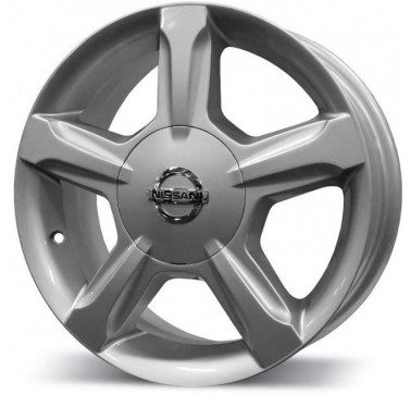 Replica Nissan (NS203) W6 R15 PCD4x114.3 ET40 DIA66.6 silver